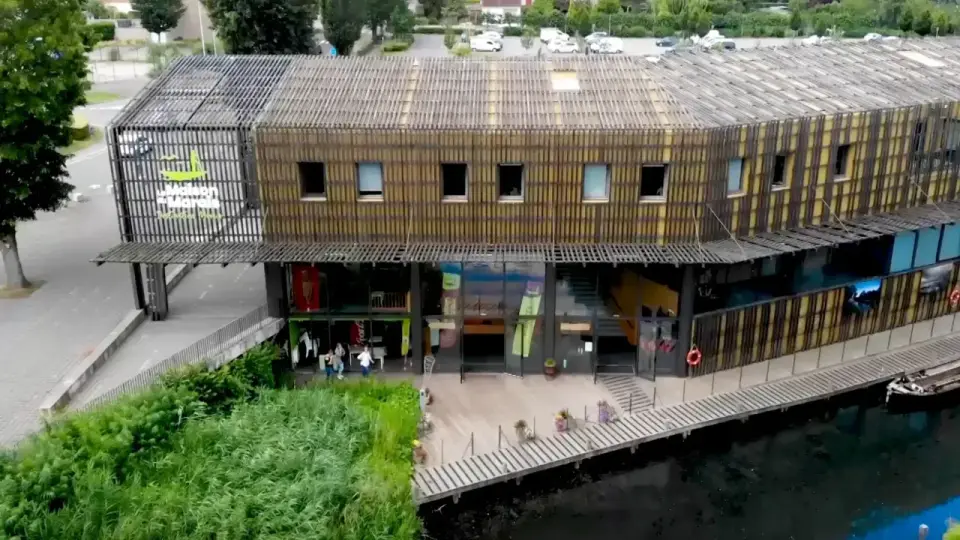 Vue de la Maison du Marais prise en drone